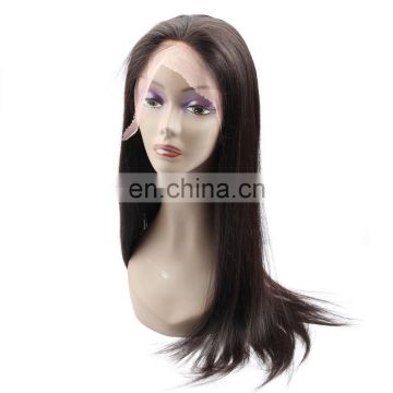 360 lace frontal wig sewing machine brazilian human hair wig for black women cuticle aligned hair