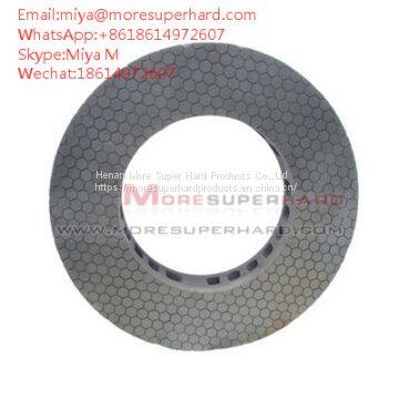 vitrified bond double disc grinding wheel for Hydraulic pneumatic components miya@moresuperhard.com