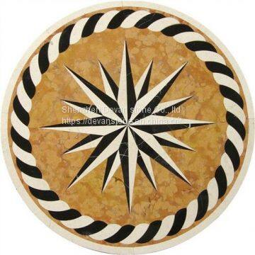 Arabic Marble Floor Flower Tile Waterjet Medallion photo-2