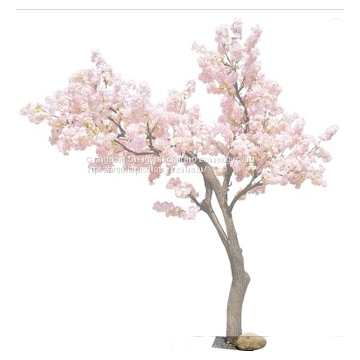 Large artificial trees silk cloth fake cherry blossoming tree with real looking for park decoration