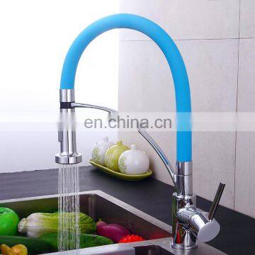 China factory UPC cartridge pull out single cold flexible kitchen faucet