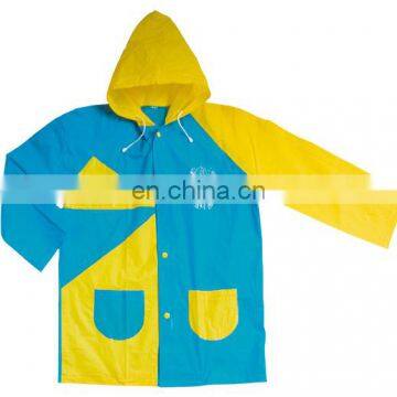 waterproof hooded pvc raincoat peva raincoat