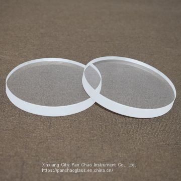 clear optical fused quartz glass lens high pressure infrared thin quartz glass plate disc