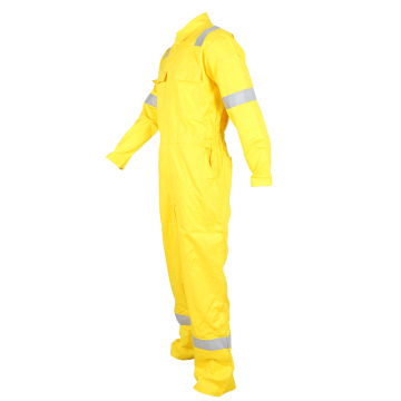 Men's 100% Cotton Flame Retardant Coverall With Reflective Strip photo-3