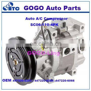 GOGO SC06 Auto A/C Compressor for Toy ota Echo OEM 447220-6253 ; 447220-6254 ;447220-6066