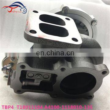 TBP4 Turbo T18011104 A4100-1118010-135 Turbocharger for YUCHAI YC6108ZQB Engine