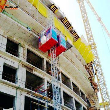 Professional Manufacturer SC200/200 double cages 0-33m/min construction material hoist