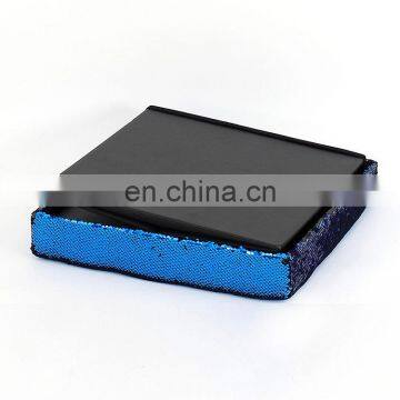 Wholesale Sequins Modern Simple Fabric Living Storage Ottoman Box Faux Leather Ottoman photo-5