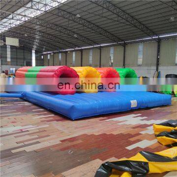 4 Lanes Different Colors Mobile Pop up Team Sports Inflatable Climbing Entrance Tunnels for Kids photo-2