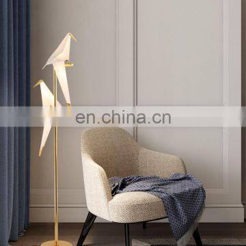Indoor Modern Hotel Decoration Bird Shade Led Standing Floor Lamp Lampara de Pie Moderna photo-3
