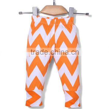 Kids wholesale clothing 2016 latest full length chevron printed girls leggings