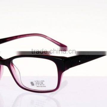 Acetate optical frame with metal mixed in high level quality, CE/FDA