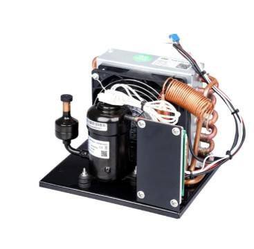 High Efficiency DC Condensing Unit For Small Mobile Refrigeration Applications