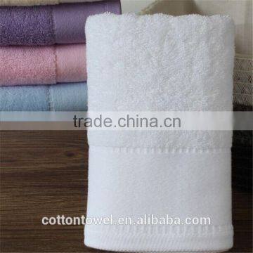 100% Cotton fibre jacquard satin hot sale face towel