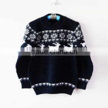 Kids Boys Blue Sweaters Pullovers Winter Underwear Sweaters