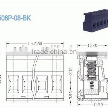 Termin Block Female Plug In Terminal Block Connector 5.08mm 300V 18A PCB Pluggable Terminal Blocks photo-2