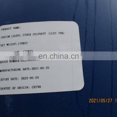 Good Price Sodium Lauryl Ether Sulphate CAS 68585-34-2 Surfactant SLES70% photo-3