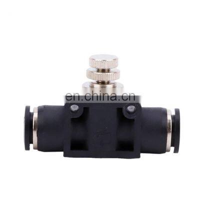 LSA Series Black Plastic Push Quick Air Hose Connector Pneumatic Parts Tube Pvc Pipe One Touch Pneumatic Fitting