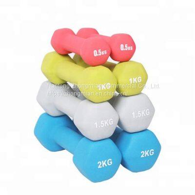 Weight Lifting Body Building Vinyl, Iron Cast and Rubber Coated Hex Dumbbells photo-4