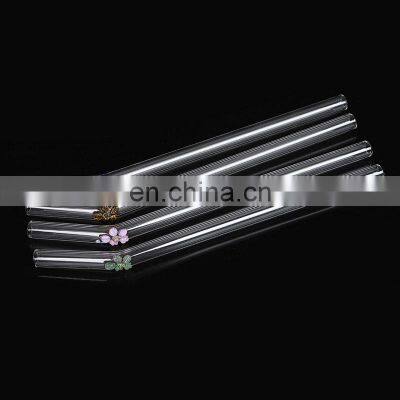 Release Customised Environmental Reusable Transparent Cute Borosilicate Glass Smoothie Straws photo-2