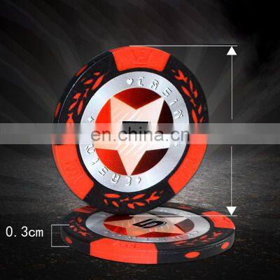 Aluminum Case ABS Custom Luxury Casino Texas Monte Carlo 300 Premium Poker Chip Set photo-5