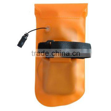 New fashion tpu waterproof arm bags for iphone with armband and lanyard