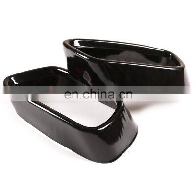 304 Stainless Steel Paint Process Exhaust Tailpipe Decoration Frame Cover Trims Compatible for BMW X5 F15 X6 F16 2014-2019