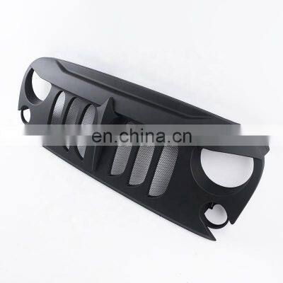 4x4 Auto Front Grille for Jeep Wrangler JK 07-17 Accessories Black Grille From Maike photo-2