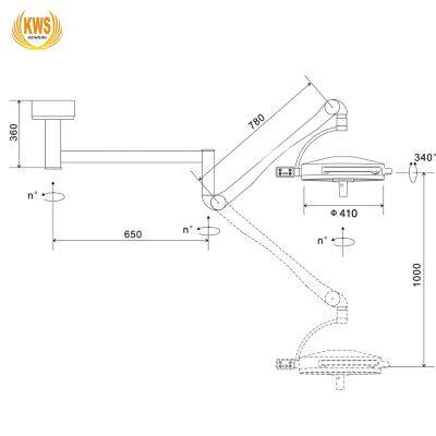 108W LED Plastic Surgery Veterinary Medical Oral Implants Ceiling Shadowless Operation Light Lamp photo-3