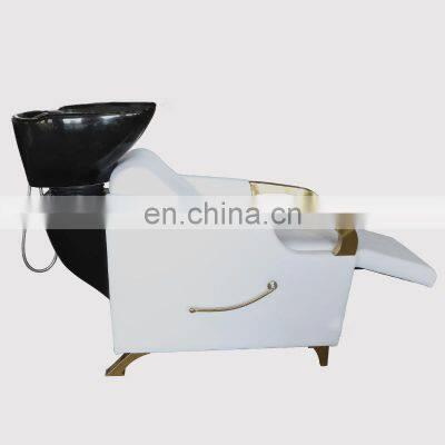 Hair Salon Furniture Back Washing Unit Salon Ceramic Basin Beauty Shampoo Chair Shampoo Bed photo-5