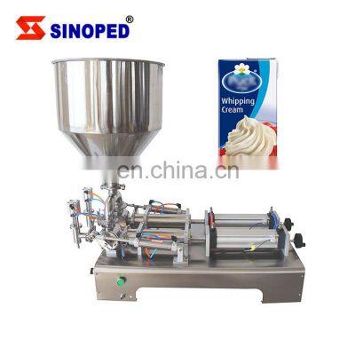 100 1000 Ml Liquid Soap Semi Auto Filling Machine Lotion Ointment Thick Paste Piston Filling Cream Filler