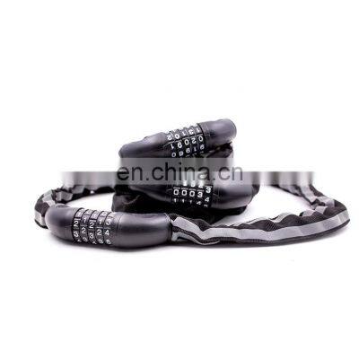 Safety 5 Digits Code Steel Bicycle Combination Number Chain Lock photo-5