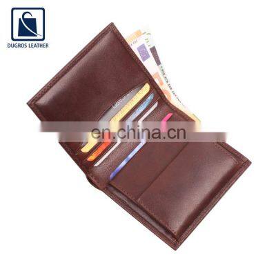 Stylish Look Good Quality Matching Stitching Luxury Genuine Leather Wallet for Men