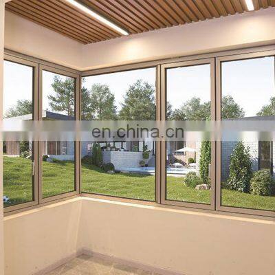 Aluminium Tempered Double Glass Horizontal Folding Window Bi Folding Windows photo-3