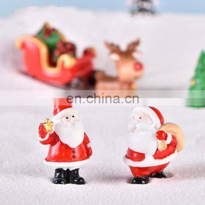 Christmas Resin Elk Santa Claus Ornaments Merry Christmas Decoration For Home Figurines Miniatures 2023 New Year Xmas Box Decor photo-4