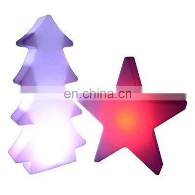 PE plastic led commercial christmas lights led big star holiday LED tree CE/ROSH certificate led Christmas light