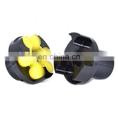 High Quality High Precision ml elastic Flexible curved jaw rubber spiders shaft coupling For Vacuum Pump