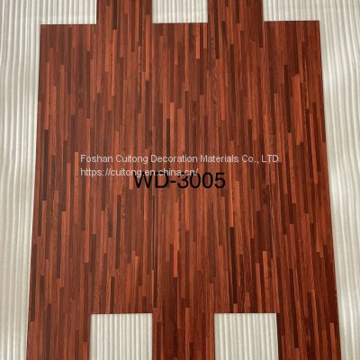 Wood grain block PVC floor 2mm plastic floor glue manufacturers Foshan direct sales office shops stone plastic floor tile