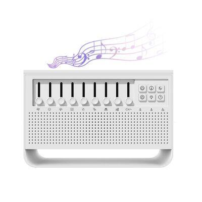 Desktop Flame Diffuser Wei?rauschen-Aromatherapieger?t Luftbefeuchter Bluetooth-Lautsprecher mit Nachtlicht und USB-Anschluss zum Entspannen des K?rpers