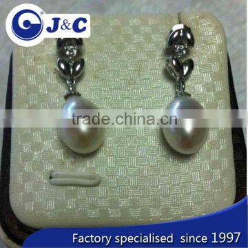 Fashion Real Nature White Pearl Earring,pearl Eardrop,black Ear Nail,black Ear Nail photo-2
