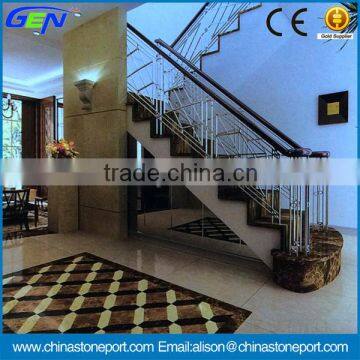 Cheap Polished Dark Grey Emperdor Marble Stairs