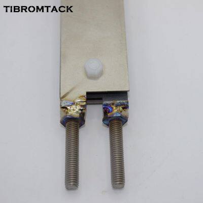 Ru-Ir Titanium MMO Electrodes Plates for Fruit Vegetable Machine, 2 Titanium Cathode Plates Without Coating and 1 Titanium Anode Plates