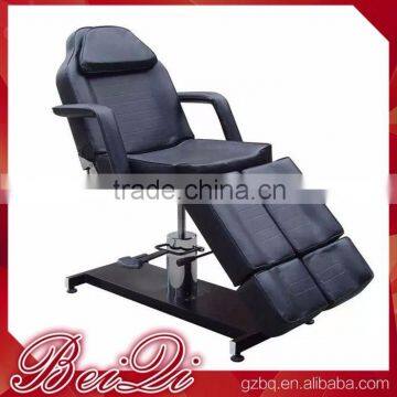 Beiqi Adjustable Tattoo Massage Bed Facial Beauty Barber Chair with Hand Shelf