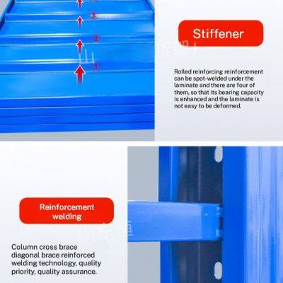 High Density Stockroom Shelving HN-SR28 for Retail Store Inventory, Powder Coated Grey, Reinforced Steel Layers, Space-Saving Boltless Design photo-4