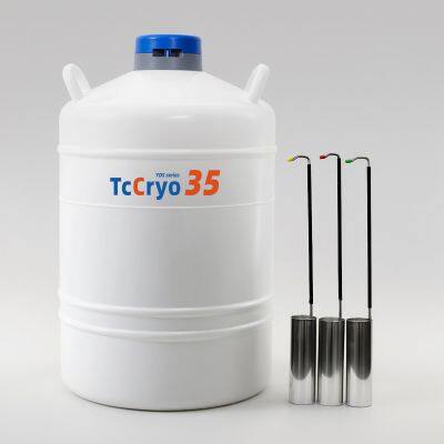 TcCryo YDS-35 Liquid N2 Tank Cryogenic Dewar Flask TcCryo