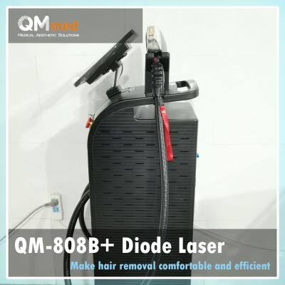 QM-808B+ Триплетный лазер с длинами волн 755нм, 808нм и 1064нм для удаления волос на диодной основе для салона красоты