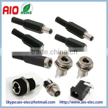 Connector 2.5mm * 0.7mm Male DC Power Plug With Strain Relief