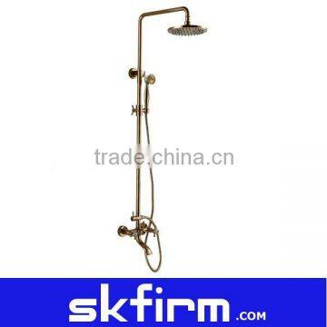 Golden big round shower spray head