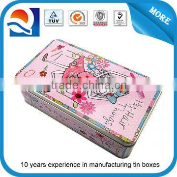 Metal lunch tin box/rectangular tin lunch box