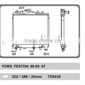 auto radiator for FORD FESTIVA 88-93 AT